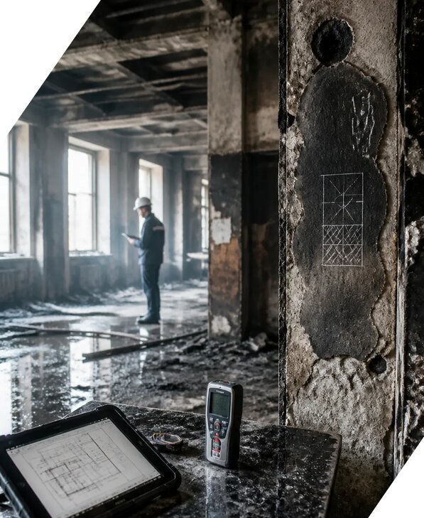 Обследование зданий после пожара в Надыме от 15567 р. | ЭкспертизаРоссия