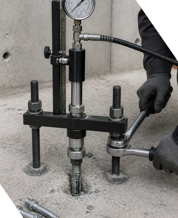 Испытание механических анкеров на прочность в Надыме