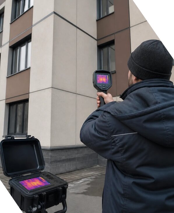 Тепловизионное обследование зданий и сооружений в Надыме